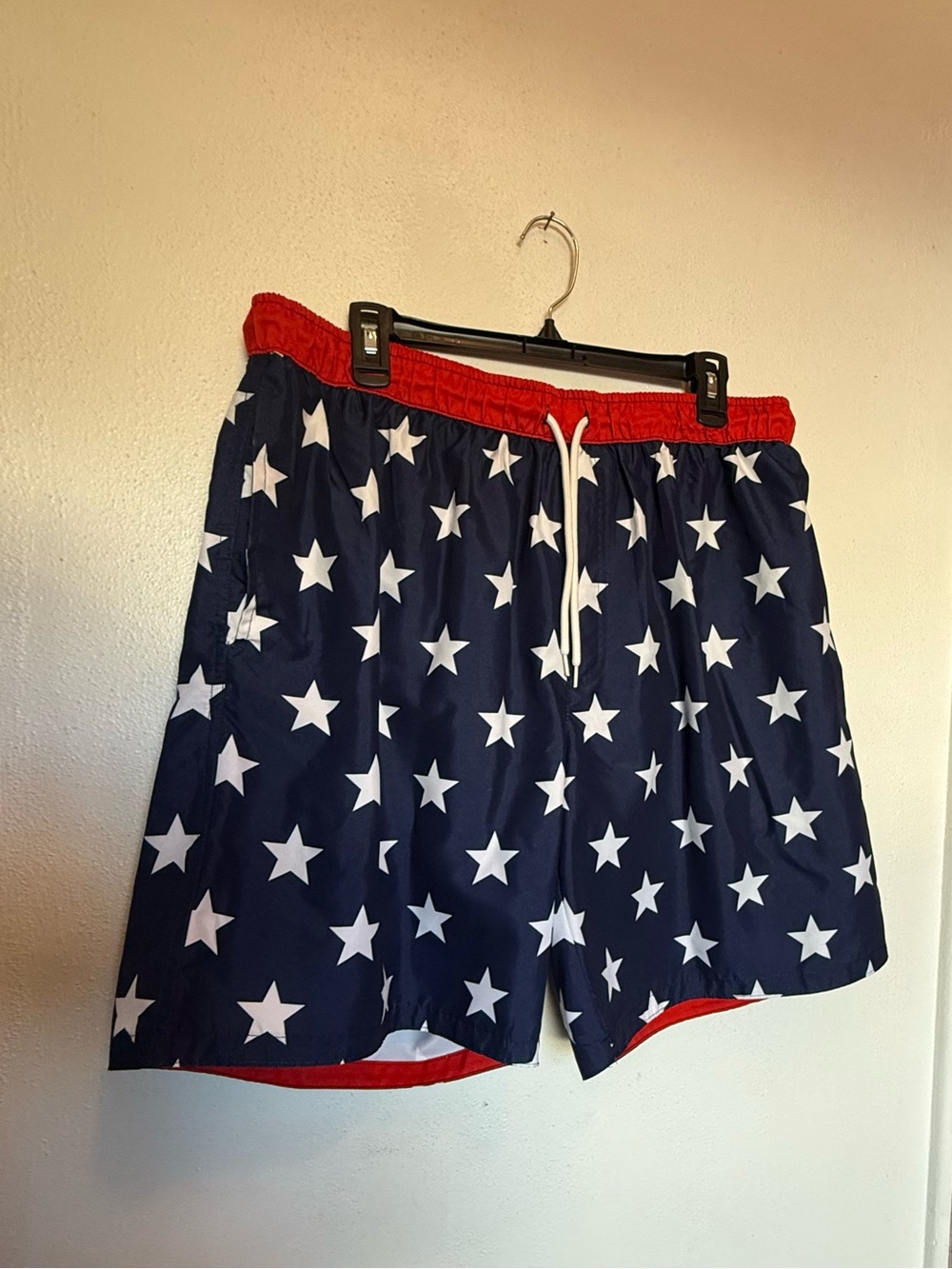 O'Neill Red Swim Shorts with White Mesh Lining
